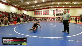 184 lbs 3rd Place Match - Farzad Hashimi, Cerritos College vs Rabih Badrani, Palomar College