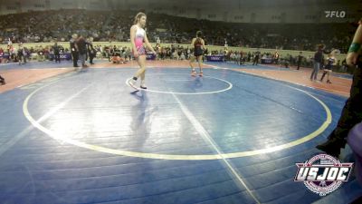 110 lbs Quarterfinal - Emma Milan, Elgin Wrestling vs Zaylyn Woods, Sisters On The Mat