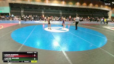 106 lbs Cons. Round 2 - Carter Walker, Granite Bay vs Logan Robbins, Spanish Springs