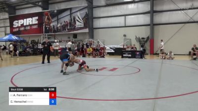 65 kg Round Of 64 - Anthony Ferraro, Edinboro Regional Training Center vs Cayden Henschel, Ranger Wrestling Club