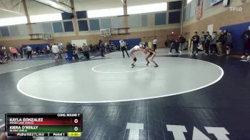 100lbs Cons. Round 7 - Kayla Gonzalez, Moses Lake (Girls) vs Kiera O`Reilly, Blaine (Girls)