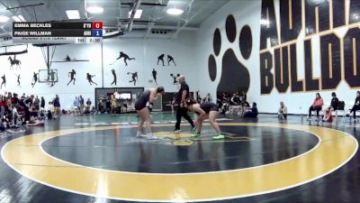 160 lbs Round 6 (16 Team) - Paige Willman, Adrian vs Emma Beckles, D`Youville