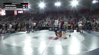 140 lbs Cons. Round 2 - Jariyah Powell, East St. Louis Wrestling Club vs Chloe Gallahue, Kentucky