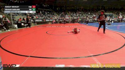 50 lbs Round Of 16 - Harley Beckley, Team Tulsa Wrestling Club vs Reagan Garland, Berryhill Wrestling Club