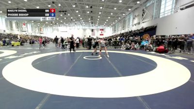 114 lbs Semifinal - Phoebe Bishop, Crown City Wrestling vs Raelyn Diebel, Gowanda Wrestling Club