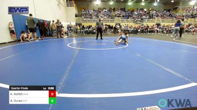 58 lbs Quarterfinal - Kyler Naifeh, Raw Wrestling Club vs Ace Durao, Bartlesville Wrestling Club