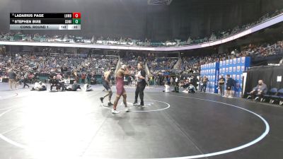 7A 157 lbs Cons. Round 1 - Stephen Buie, Cox Mill vs Ladarius Page, Lumberton