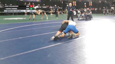 138 lbs Round Of 16 - Cash Aulabaugh, Corning (NS) vs Justin Torres, Brawley (SD)