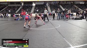 100 lbs 2nd Place Match - Hunter Pankey, Tonganoxie Wrestling Club vs Cal Schartz, Great Bend