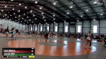 106 lbs Finals (8 Team) - Kaylee Vera, Team Ohio Scarlet vs Lilly Gerald, Indiana Inferno Black