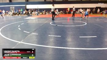 149 lbs Finals (2 Team) - Vincent Faldetta, Johnson & Wales 2 vs Jacob Cunningham, Messiah 2