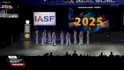 Footnotes Fusion - Priority [2025 Open Hip Hop Finals] 2025 The Dance Worlds