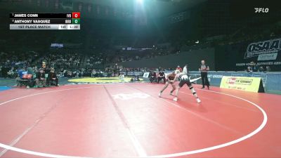 2A/1A Boys 113 1st Place Match - James Conn, Illinois Valley Boys vs Anthony Vasquez, Irrigon Boys