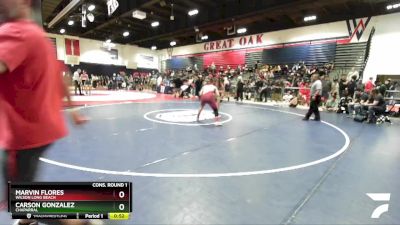 138 lbs Cons. Round 1 - Marvin Flores, Wilson Long Beach vs Carson Gonzalez, Chaparral