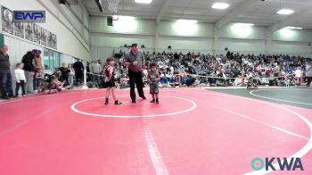 55 lbs Consi Of 4 - Omega Brown, Brushy Wrestling Club vs Jett Sanders, Sallisaw Takedown Club