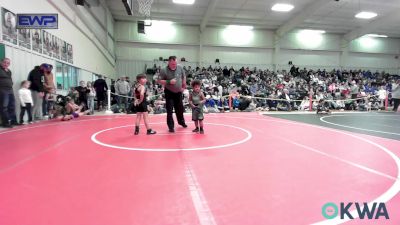 55 lbs Consi Of 4 - Omega Brown, Brushy Wrestling Club vs Jett Sanders, Sallisaw Takedown Club