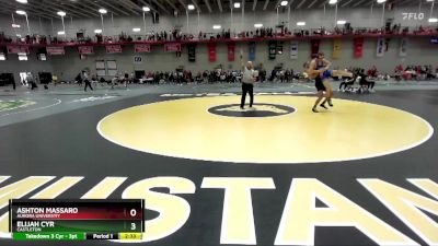 149 lbs Champ. Round 1 - Ashton Massaro, Aurora Universtiy vs Elijah Cyr, Castleton