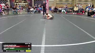 56 lbs Cons. Round 2 - Logan Bartlow, Soddy Daisy Wrestling Academy vs Rowdy Haney, SDWA