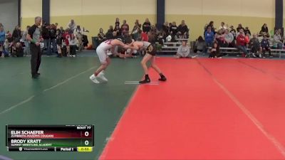 85 lbs Cons. Round 4 - Brody Kratt, Summit Wrestling Academy vs Elih Schaefer, Zumbrota-Mazeppa Cougars