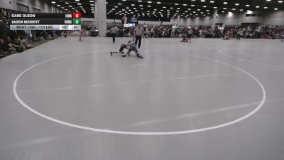 113 lbs Cons. Rd Of 64 - Gabe Olson, Iowa vs Jaden Merritt, Basement Brawlers Wrestling Club