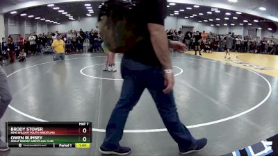 108 lbs Cons. Round 4 - Owen Rumsey, Great Bridge Wrestling Club vs Brody Stover, King William Youth Wrestling