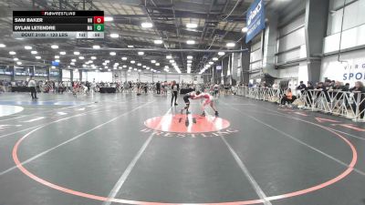 120 lbs Round Of 128 - Sam Baker, NH vs Dylan Letendre, MA