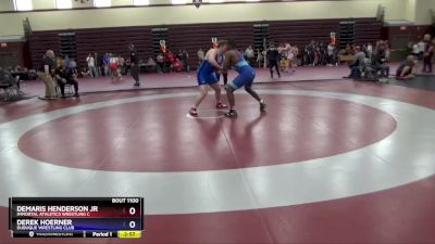 J-6 lbs Round 2 - Derek Hoerner, Dubuque Wrestling Club vs DeMaris Henderson Jr, Immortal Athletics Wrestling C