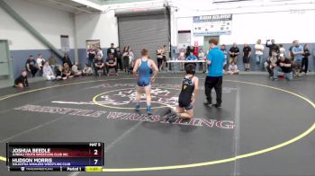 106 lbs Semifinal - Hudson Morris, Soldotna Whalers Wrestling Club vs Joshua Beedle, Juneau Youth Wrestling Club Inc.