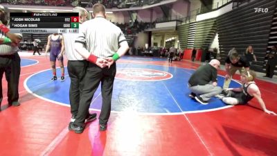 150-1A Quarterfinal - HOGAN SIMS, Commerce Hs vs Josh Nicolas, Fitzgerald