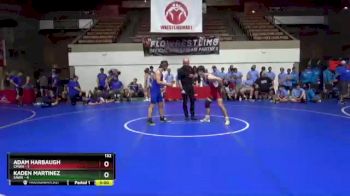 132 lbs Placement Matches (16 Team) - Adam Harbaugh, CMWA vs Kaden Martinez, SAWA