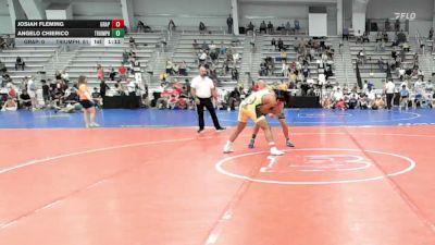 170 lbs Rr Rnd 1 - Josiah Fleming, Grapplers Garage - HSB vs Angelo Chierico, Triumph Blue - HSB