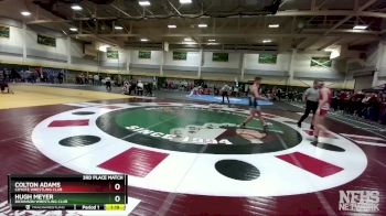 182 lbs 3rd Place Match - Colton Adams, Coyote Wrestling Club vs Hugh Meyer, Dickinson Wrestling Club