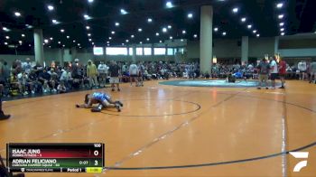 100 lbs Champ Round 1 (16 Team) - Isaac Jung, Morris Fitness vs Adrian Feliciano, Carolina Hammer Squad