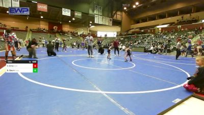 43 lbs Rr Rnd 3 - Vincent Ortiz, Panther Youth Wrestling-CPR vs Bo Baum, Texarkana Wrestling Club