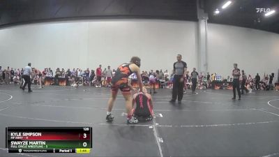 126 lbs Round 2 (6 Team) - Kyle Simpson, MF Army vs Swayze Martin, Full Circle Wrestling