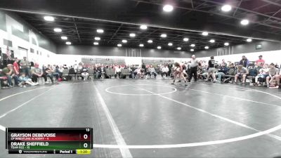 119 lbs Placement Matches (8 Team) - Grayson Debevoise, CP Wrestling Academy vs Drake Sheffield, Team 922