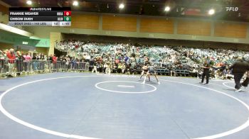 140 lbs Quarterfinal - Frankie Weaver, Huntington Beach vs Chisom Dijeh, Allen