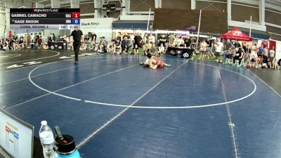113 lbs Cons. Round 3 - Gabriel Camacho, California vs Gage Snook, Sanderson Wrestling Academy