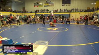 117 lbs Round 3 - Cragen Smith, Wichita Training Center vs George Stecklein, Hays Wrestling Club