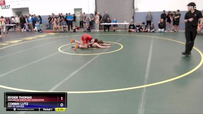 144 lbs Semifinal - Ryder Thomas, Avalanche Wrestling Association vs Corbin Lutz, Mat-Su Matmen