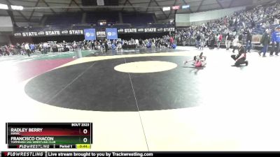 67 lbs Quarterfinal - Radley Berry, NWWC vs Francisco Chacon, Toppenish USA Wrestling Club