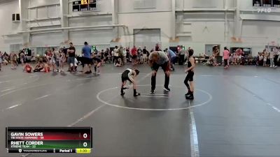 48 lbs Round 1 (6 Team) - Gavin Sowers, Tri State Hammers vs Rhett Corder, Xtreme Team