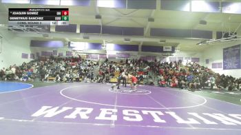 Boys 217 lbs Cons. Round 3 - Joaquin Gomez, East Nicolaus Boys vs Demetrius Sanchez, Corning Boys