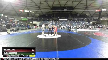 150 lbs Cons. Round 2 - Max Malave, Gig Harbor Grizzlies Wrestling Club vs Carson Morse, Hanford Tyrants Wrestling Club