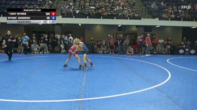 80 lbs Quarters - Joey Myers, Team PA vs Ryker Johnson, Eastern Oregon Elite