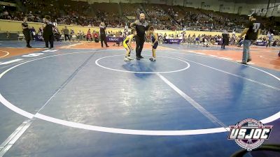 52 lbs Consi Of 16 #1 - Donnie Taylor, El Reno Wrestling Club vs Blaine Horton, Newkirk Takedown Club