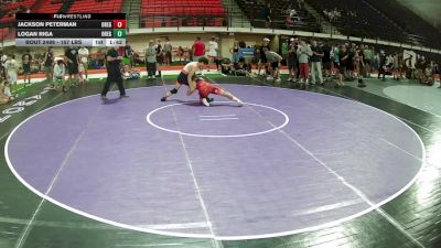 157 lbs Cons. Semis - Jackson Peterman, Oregon vs Logan Riga, Oregon