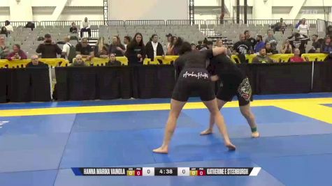 Katherine E Steenburgh vs Hanna Marika Vainola 2024 World IBJJF Jiu-Jitsu No-Gi Championship