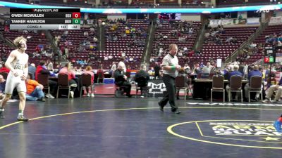 139 lbs Consi 4 - Owen McMullen, Bishop McCort vs Tanner Hamilton, Grove City