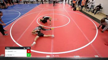 76 lbs Final - Colton Durant, Team Tulsa Wrestling Club vs Armond Goree, Pin-King All Stars